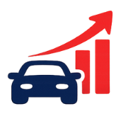 Mobee Cars In Numbers: Car Transaction Icon